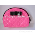 promotional PU quilting cosmetic bag with bow